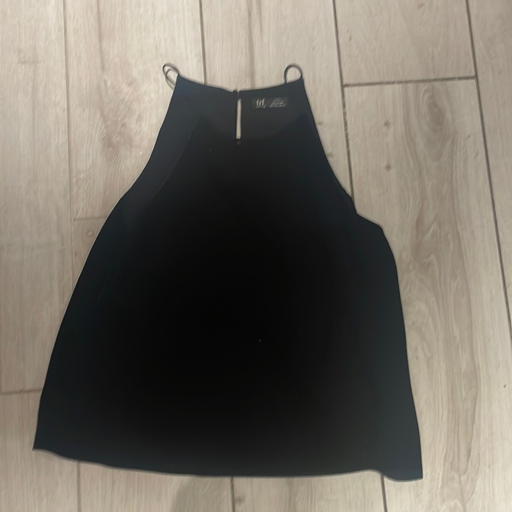 Black velvet tank